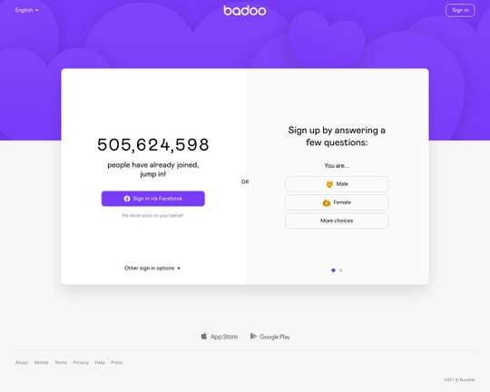 Www badoo sign in